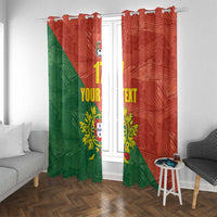 Custom Portugal Football Window Curtain Sporty Style