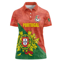 Custom Portugal Football Women Polo Shirt Sporty Style