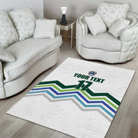 Custom Slovenia Football Area Rug Sporty Style