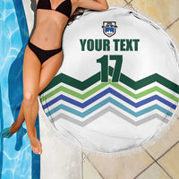 Custom Slovenia Football Beach Blanket Sporty Style