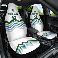 Custom Slovenia Football Car Seat Cover Sporty Style