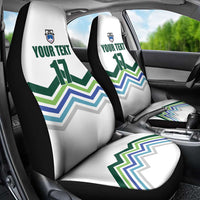 Custom Slovenia Football Car Seat Cover Sporty Style