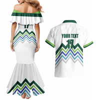 Custom Slovenia Football Couples Matching Mermaid Dress and Hawaiian Shirt Sporty Style