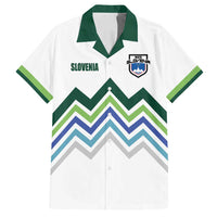 Custom Slovenia Football Family Matching Puletasi and Hawaiian Shirt Sporty Style
