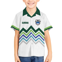 Custom Slovenia Football Family Matching Puletasi and Hawaiian Shirt Sporty Style
