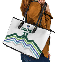 Custom Slovenia Football Leather Tote Bag Sporty Style