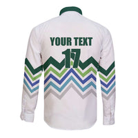 Custom Slovenia Football Long Sleeve Button Shirt Sporty Style