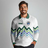 Custom Slovenia Football Long Sleeve Polo Shirt Sporty Style