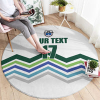 Custom Slovenia Football Round Carpet Sporty Style