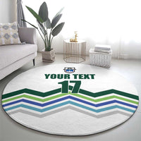 Custom Slovenia Football Round Carpet Sporty Style