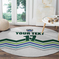 Custom Slovenia Football Round Carpet Sporty Style