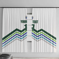 Custom Slovenia Football Window Curtain Sporty Style