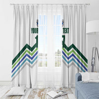 Custom Slovenia Football Window Curtain Sporty Style