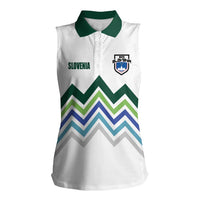 Custom Slovenia Football Women Sleeveless Polo Shirt Sporty Style