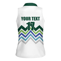 Custom Slovenia Football Women Sleeveless Polo Shirt Sporty Style