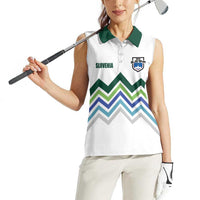 Custom Slovenia Football Women Sleeveless Polo Shirt Sporty Style