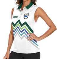 Custom Slovenia Football Women Sleeveless Polo Shirt Sporty Style