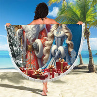 Russia Ded Moroz and Snegurochka Beach Blanket Orthodox Christmas Slavic Mythology LT17 - Wonder Print Shop