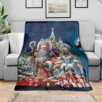 Russia Ded Moroz and Snegurochka Blanket Orthodox Christmas Slavic Mythology