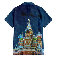 Russia Ded Moroz and Snegurochka Family Matching Short Sleeve Bodycon Dress and Hawaiian Shirt Orthodox Christmas Slavic Mythology LT17 - Wonder Print Shop
