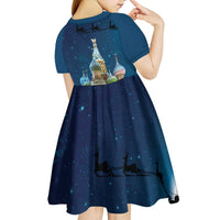 Russia Ded Moroz and Snegurochka Kid Short Sleeve Dress Orthodox Christmas Slavic Mythology LT17 - Wonder Print Shop