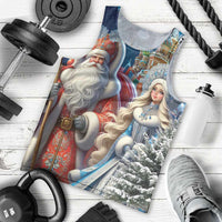 Russia Ded Moroz and Snegurochka Men Tank Top Orthodox Christmas Slavic Mythology LT17 - Wonder Print Shop