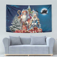 Russia Ded Moroz and Snegurochka Tapestry Orthodox Christmas Slavic Mythology LT17 - Wonder Print Shop