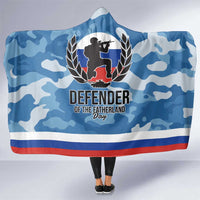 Russia Defender of the Fatherland Day Hooded Blanket 23th February LT17 - Wonder Print Shop