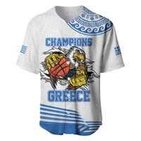Custom Greece Basketball Champions Baseball Jersey Sporty Style with Eagle Mascot