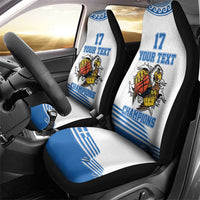 Custom Greece Basketball Champions Car Seat Cover Sporty Style with Eagle Mascot