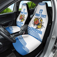 Custom Greece Basketball Champions Car Seat Cover Sporty Style with Eagle Mascot