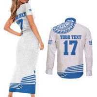 Custom Greece Basketball Champions Couples Matching Short Sleeve Bodycon Dress and Long Sleeve Button Shirt Sporty Style with Eagle Mascot