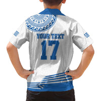 Custom Greece Basketball Champions Family Matching Long Sleeve Bodycon Dress and Hawaiian Shirt Sporty Style with Eagle Mascot