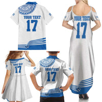 Custom Greece Basketball Champions Family Matching Summer Maxi Dress and Hawaiian Shirt Sporty Style with Eagle Mascot