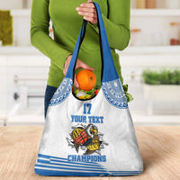 Custom Greece Basketball Champions Grocery Bag Sporty Style with Eagle Mascot