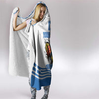 Custom Greece Basketball Champions Hooded Blanket Sporty Style with Eagle Mascot