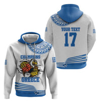 Custom Greece Basketball Champions Hoodie Sporty Style with Eagle Mascot