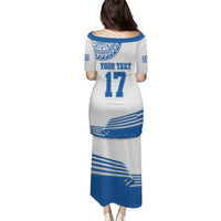 Custom Greece Basketball Champions Puletasi Sporty Style with Eagle Mascot