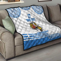 Custom Greece Basketball Champions Quilt Sporty Style with Eagle Mascot