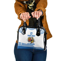 Custom Greece Basketball Champions Shoulder Handbag Sporty Style with Eagle Mascot