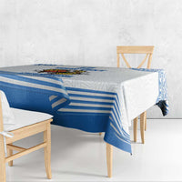 Custom Greece Basketball Champions Tablecloth Sporty Style with Eagle Mascot