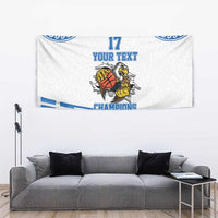 Custom Greece Basketball Champions Tapestry Sporty Style with Eagle Mascot