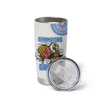 Custom Greece Basketball Champions Tumbler Cup Sporty Style with Eagle Mascot