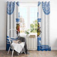 Custom Greece Basketball Champions Window Curtain Sporty Style with Eagle Mascot