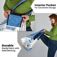 Personalized Greece Greek Independence Day Grocery Bag Dolphin and Parthenon