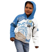 Personalized Greece Greek Independence Day Kid Hoodie Dolphin and Parthenon