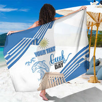 Personalized Greece Greek Independence Day Sarong Dolphin and Parthenon