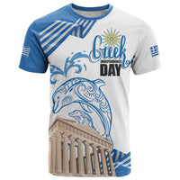 Personalized Greece Greek Independence Day T Shirt Dolphin and Parthenon