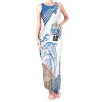 Personalized Greece Greek Independence Day Tank Maxi Dress Dolphin and Parthenon