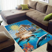 Greece Independence Day 25th March Area Rug Scenery in Greece